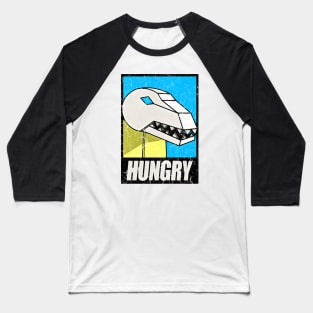 Hungry! Grimlock Dinobot Cereal Design Baseball T-Shirt